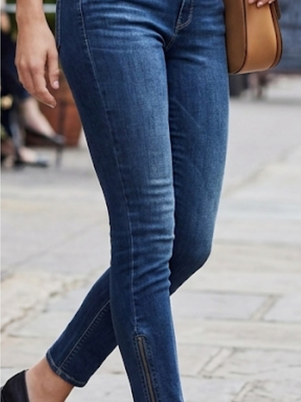 PAIGE Verdugo Ankle Dark Blue High-Rise Ankle Skinny Jeans EUC - Picture 2 of 5